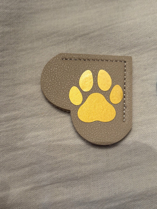 Leather Heart Bookmarks Decaled